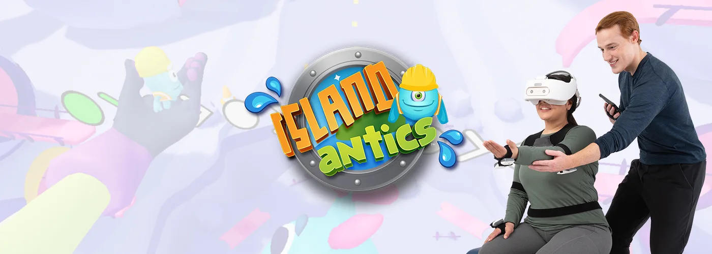 Island Antics is a REAL System experience for patients to work on multi-directional movements to complete tasks