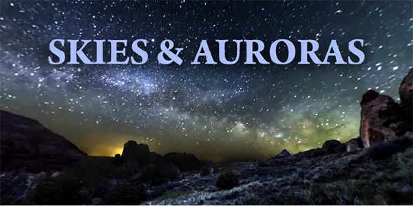 Skies and auroras for therapeutic VR