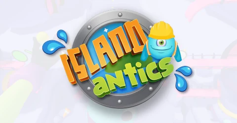 Island Antics logo, an experience that focuses on therapeutic motions to exercise trunk control and coordination rehabilitation