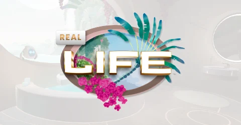 REAL Life logo, an experience on the REAL System y-Series allowing patients to engage in activities of daily life