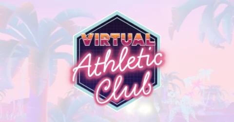 Virtual Athletic Club logo, an experience on the REAL System y-Series allows patients to engage in athletic therapy exercises