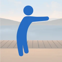 Illustration of a person reaching forward